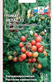 Томат Непас 11 (Непасынкующийся Комнатный)