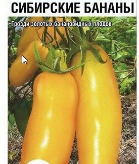 Томат Сибирские бананы