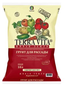 Грунт TERRA VITA ЖИВАЯ ЗЕМЛЯ для рассады 10 л