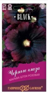 Мальва Черные глаза