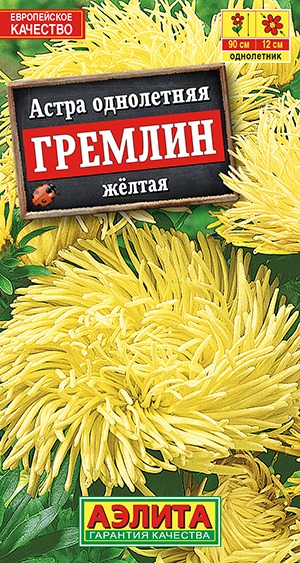 Астра Гремлин желтая