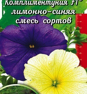 Комплиментуния лимонно- синяя смесь F1 крупноцветковая