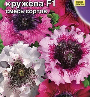 Петуния Летние кружева F1 крупноцветковая, смесь окрасок