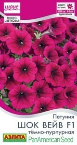 Петуния Шок вейв F1 темно-пурпурная