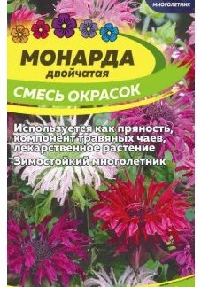 Цветы Монарда Смесь окрасок двойчатая