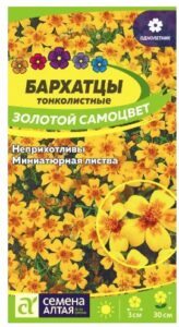 Бархатцы Золотой Самоцвет тонколистные
