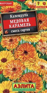 Календула Медовая карамель, смесь сортов