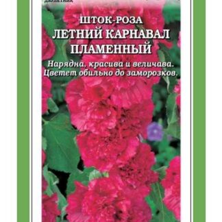 Шток роза (Мальва) Летний карнавал пламенный