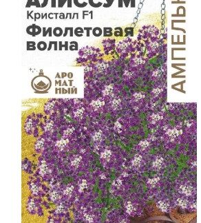 Алиссум Кристалл F1 Фиолетовая Волна ампельный