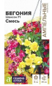 Бегония Шансон F1 смесь ампельная клубневая