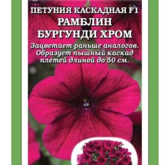 Петуния Рамблин Бургунди Хром F1