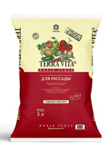 Грунт TERRA VITA ЖИВАЯ ЗЕМЛЯ для рассады 5 л