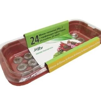 Таблетка торф МИНИ ТЕПЛИЦА 24яч Джиффи Д=24мм
