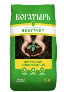 Биогрунт Богатырь "Для рассады универсальный" 5 л