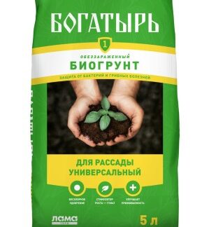 Биогрунт Богатырь "Для рассады универсальный" 5 л
