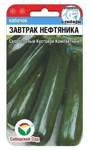 Кабачок Завтрак нефтяника 5шт (Сиб Сад)