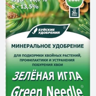 Водорастворимое удобрение "Зеленая игла" пакет 100 г